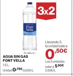 Supercor Font vella agua sin gas oferta