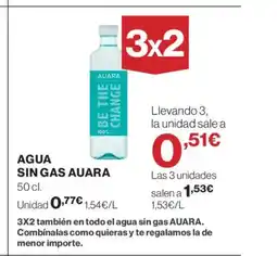 Supercor AUARA Agua sin gas oferta