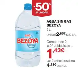 Supercor BEZOYA Agua sin gas oferta