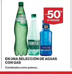 Supercor En una selección de aguas con gas oferta