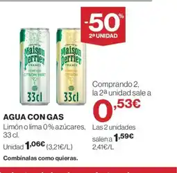 Supercor Agua con gas oferta