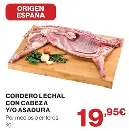 Supercor Cordero lechal con cabeza y/o asadura oferta
