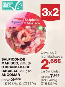Supercor Angomar Salpicón de marisco, o brandada de bacalao oferta