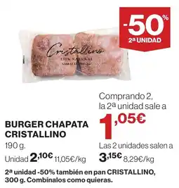 Supercor Cristallino Burger chapata oferta
