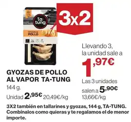 Supercor Ta-Tung Gyozas de pollo al vapor oferta