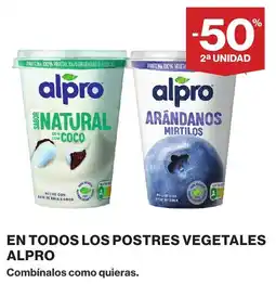 Supercor Alpro En todos los postres vegetales oferta