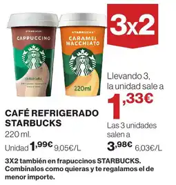 Supercor Starbucks Café refrigerado oferta
