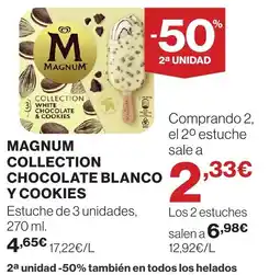 Supercor Magnum Collection chocolate blanco y cookies oferta