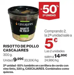 Supercor Cascajares Risotto de pollo oferta