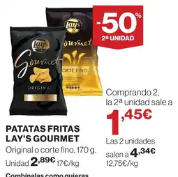 Supercor Patatas fritas lay's gourmet oferta