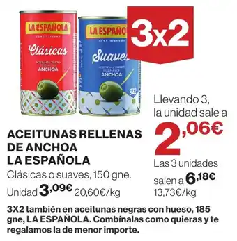 Supercor La Española Aceitunas rellenas de anchoa oferta