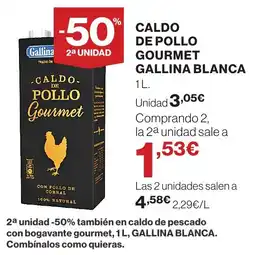 Supercor Gallina Blanca Caldo de pollo gourmet oferta