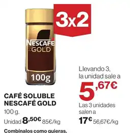 Supercor Café soluble nescafé gold oferta