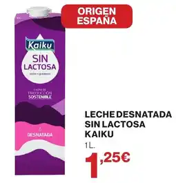 Supercor Kaiku Leche desnatada sin lactosa oferta