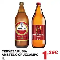 Supercor Cerveza rubia amstel o cruzcampo oferta