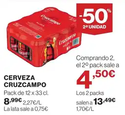 Supercor Cruzcampo Cerveza oferta