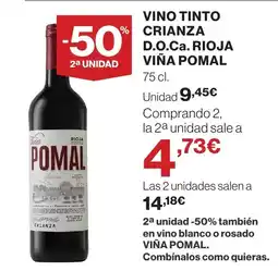 Supercor Viña Pomal Vino tinto crianza d.o.ca. rioja oferta