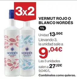 Supercor Nordés Vermut rojo o blanco oferta