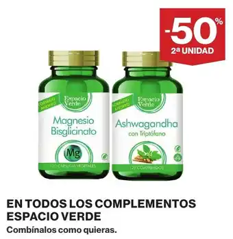 Supercor En todos los complementos espacio verde oferta