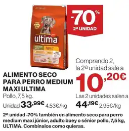 Supercor Ultima Alimento seco para perro medium maxi oferta
