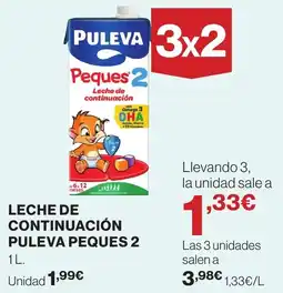 Supercor Leche de continuación puleva peques 2 oferta