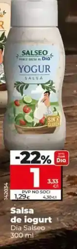Dia Dia - salsa de iogurt oferta
