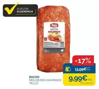 Supermercados La Despensa Tello - bacon moldeado ahumado oferta