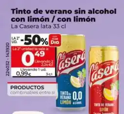 Dia La casera - tinto de verano sin alcohol con limon/ con limon oferta