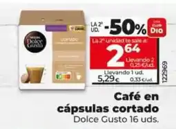 Dia Dolce gusto - café en cápsulas cortado oferta