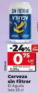 Dia Dia - cerveza sin filtrar oferta
