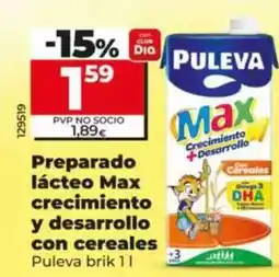 Dia Puleva - preparado lacteo max crecimiento y desarrollo con cereales oferta