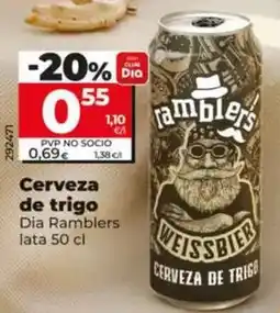 Dia Dia - ramblers cerveza de trigo oferta