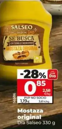 Dia Dia - mostaza original oferta