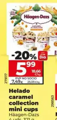 Dia Häagen-dazs - helado caramel collection mini cups oferta