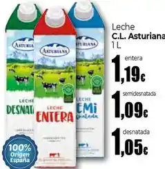 Unide Supermercados La asturiana - leche oferta