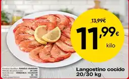 FROIZ Langostino cocido oferta