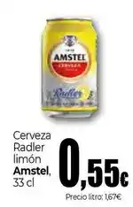 Unide Supermercados Amstel - cerveza radler limon oferta