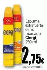 Unide Supermercados Giorgi - espuma extrafuerte oferta