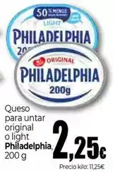 Unide Supermercados Philadelphia - queso para untar original oferta