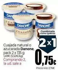 Unide Supermercados Danone - cuajada natural o azucarada oferta