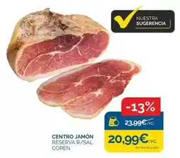Cash Ecofamilia Coren - centro jamon reserva r/sal oferta