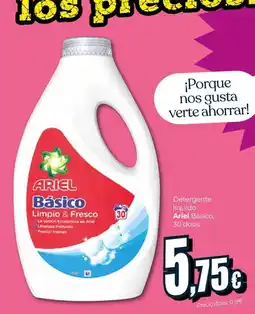 Unide Supermercados ARIEL Detergente líquido Básico, oferta