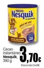 Unide Supermercados Nesquik - cacao instantaneo oferta
