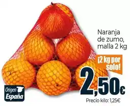 Unide Supermercados Naranja de zumo malla oferta
