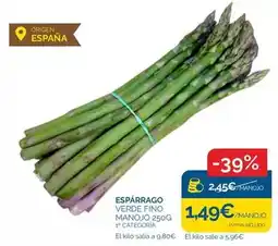 Cash Ecofamilia Origen - esparrago verde fino manojo oferta
