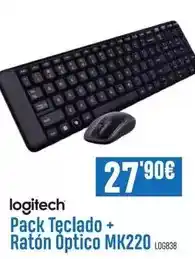 Beep Logitech - pack teclado + ratón optico mk220 oferta