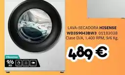 Master Cadena Hisense - lava-secadora wd3s9043bw3 oferta