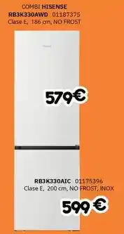 Master Cadena Hisense - combi rb3k330awd oferta