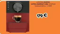 Master Cadena Cecotec - cafetera 119706 cremmaet cube oferta