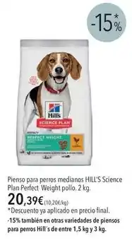 El Corte Inglés Hill's - pienso para perros medianos science oferta
